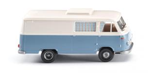 Wiking 027046 - H0 - Borgward Campingwagen B611 - pastellblau/perlweiß